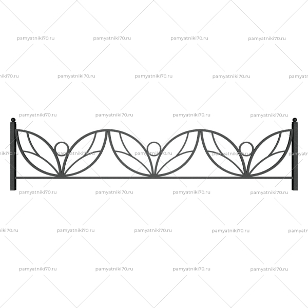 Ограда металлическая № 019