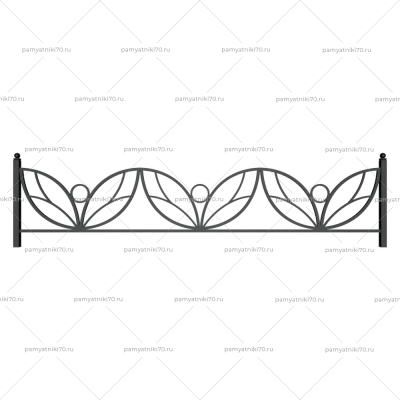 Ограда металлическая № 019