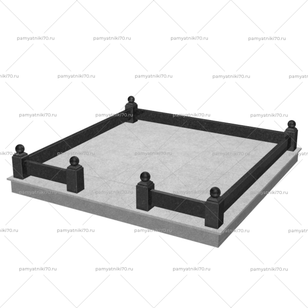 Гранитный цоколь № 002