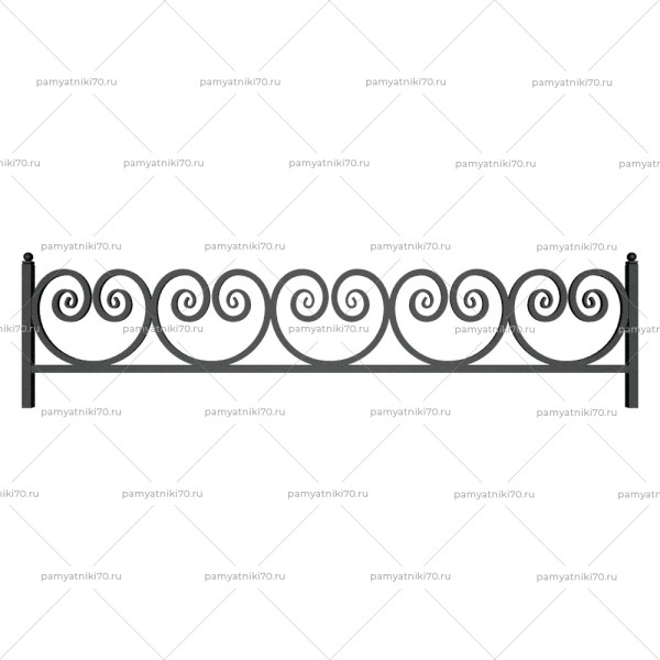 Ограда металлическая № 028
