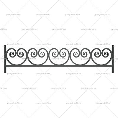 Ограда металлическая № 028