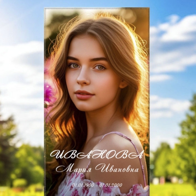 Цветное фото на памятник