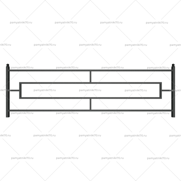 Ограда металлическая № 003