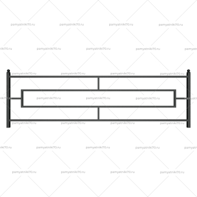 Ограда металлическая № 003