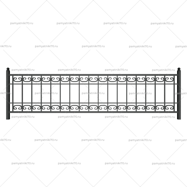 Ограда металлическая № 018