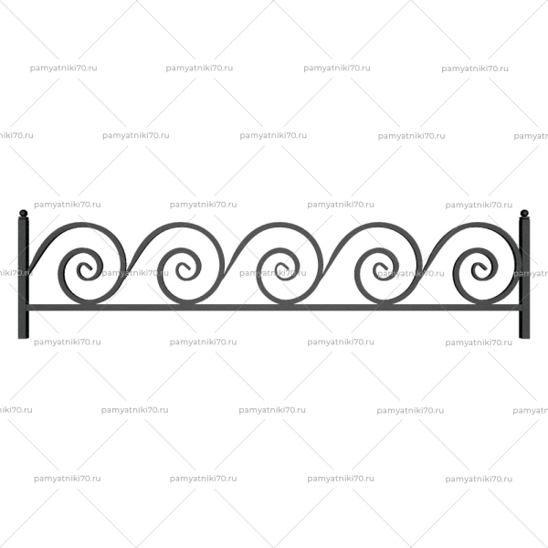 Ограда металлическая № 030