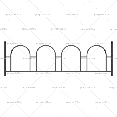 Ограда металлическая № 020