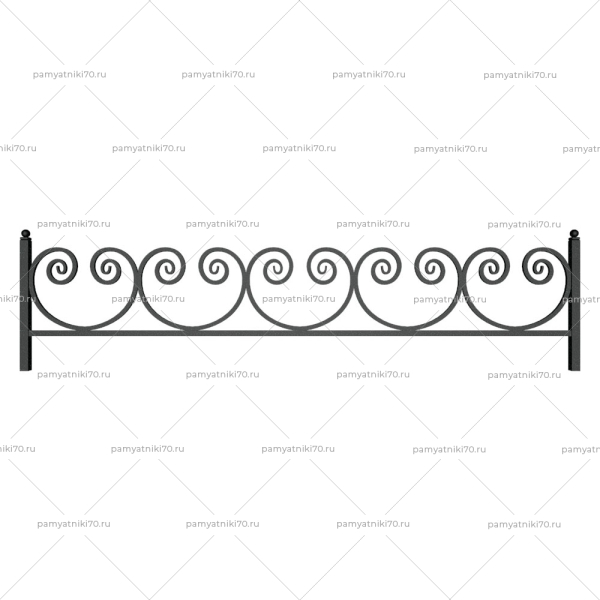 Ограда металлическая № 026