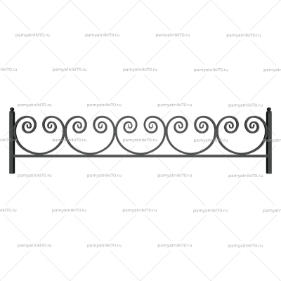 Ограда металлическая № 026